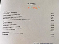 Restaurant La Thailande menu