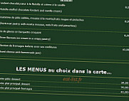 La Tour Antique menu