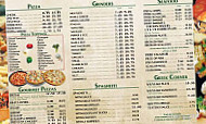 Friendly Pizza menu