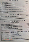 Brasserie du Mont blanc menu