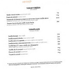 Le Soufflé menu