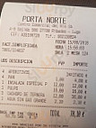 Porta Norte menu