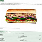 Subway menu