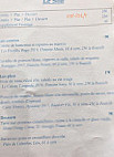 Le Bistrot De La Cave menu