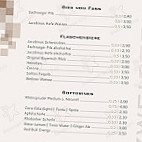 Zweistein ⋅ Café menu