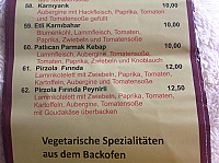 Munzur Grill menu