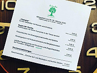 Hotel Linde menu