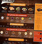 Mister Wrap's menu