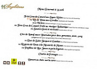 Hôtel Angleterre menu