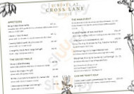 Cross Lane House And menu