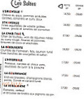 La Tartentiere menu