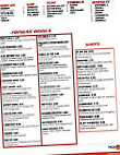 Joe's Pizza menu