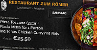 ZUM RÖMER -Pizza, Indisch menu