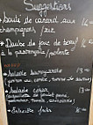 Tabac Du Lac menu