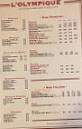 Brasserie L'olympique menu