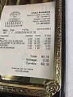 Casa Rosinda menu