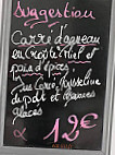 Brasserie des Sports menu