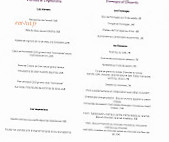 Le Saint Aubin menu