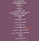 La Crinoline menu