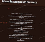 Le Côté Jardin menu