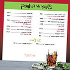 Le Grand Cafe menu