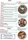 Bella Italia menu