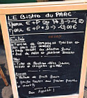 Le Bistro du Parc menu