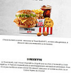 Kfc menu