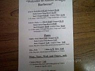 Alston Bridges Barbecue menu