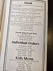 Johnny Bull's Steakhouse menu