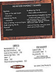 Surf N Brew menu