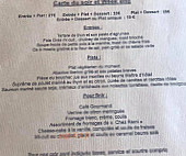 La Bergerie menu