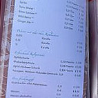 Die Villa menu