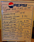 Doug Sauls -b-que Seafood menu