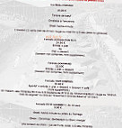 O'bistro menu