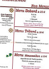 La Péniche menu