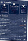 Aux Claires Du Grand Téger menu