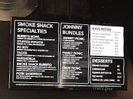 Johnny V's Smoke Shack menu