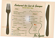 Lacs De Gascogne menu