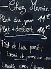 Chez Mamie menu