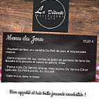 La Détente menu