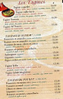 La Table Marocaine menu