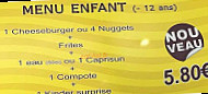 Le Sultan menu