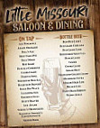 Little Missouri Saloon Dining Room menu