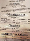 Country Corner Cafe menu