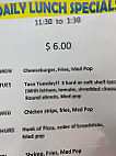 Cenex menu