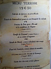 Le Calypso menu