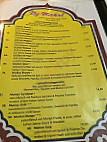 Taj Mahal menu