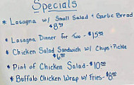 Starlite Inn menu