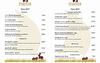 Marina Restaurant Cafe Bar menu